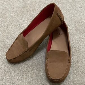 UGG Women's Brown Moccasins with Red Lining